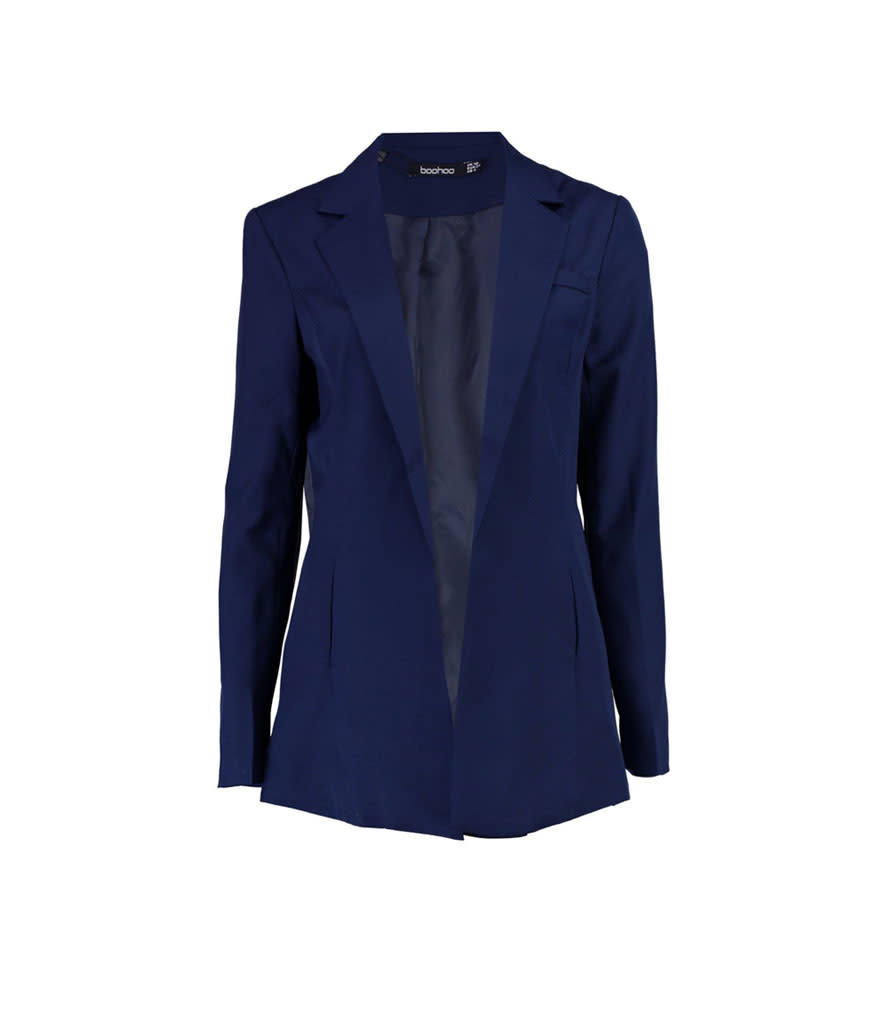 <p>Violet Premium Tailored Blazer, $56, <a rel="nofollow noopener" href="http://us.boohoo.com/violet-premium-tailored-blazer/DZZ59704.html?color=148" target="_blank" data-ylk="slk:boohoo.com;elm:context_link;itc:0;sec:content-canvas" class="link ">boohoo.com</a> </p>