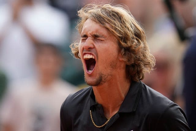 Alexander Zverev roars after beating Tomas Etcheverry