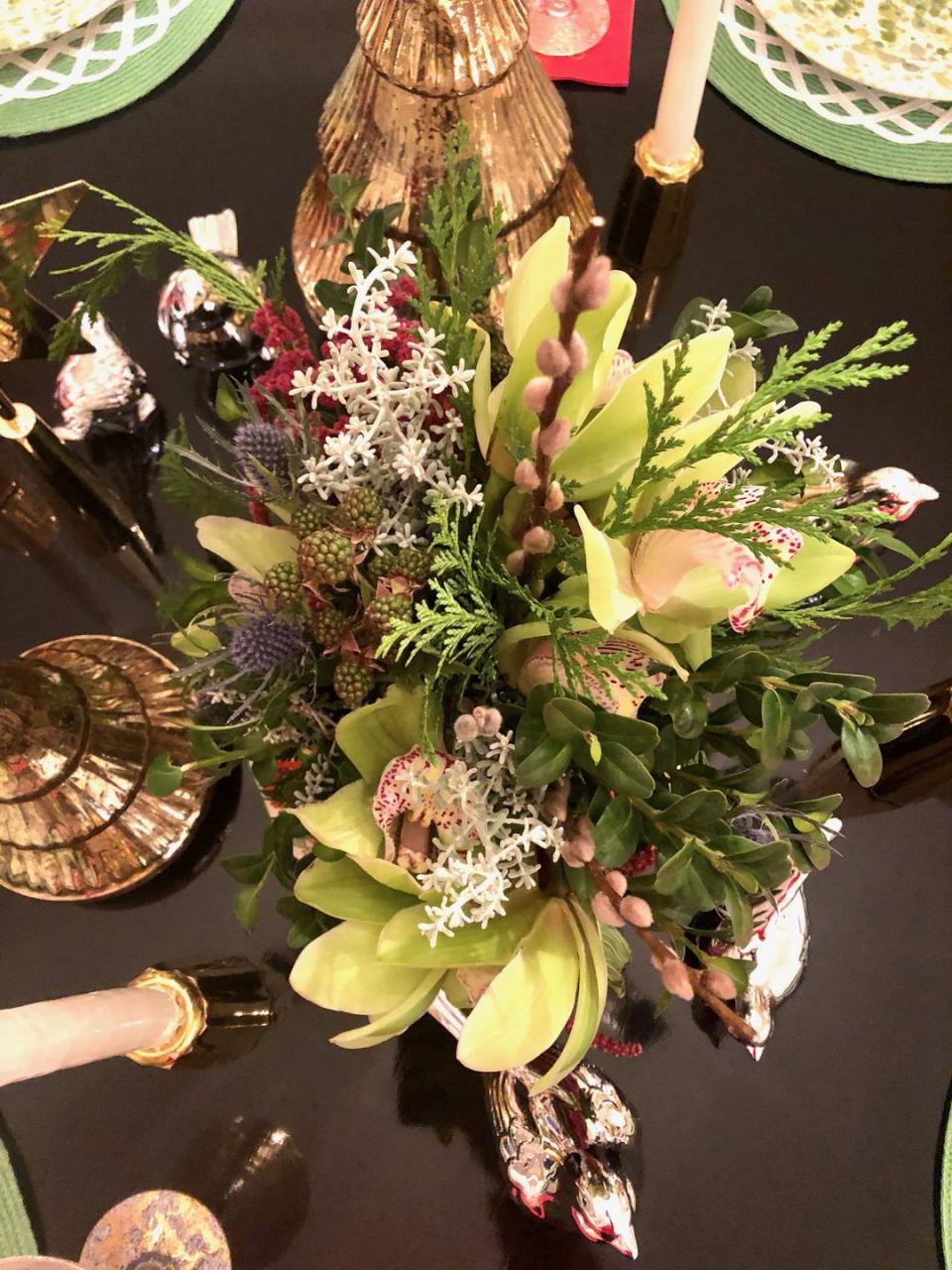 <p>While you can never go wrong with a colorful floral arrangement for a holiday dinner, sticking to earth tones can be just as chic. "A bountiful holiday meal is often full of vibrant and fresh color," says Amanda Reynal. "By using a more earthy and neutral palette in the centerpiece and table, the scheme complements the beautiful harvest instead of competing with it."<em><br></em></p><p><em><a href="http://www.reynalinteriors.com/" rel="nofollow noopener" target="_blank" data-ylk="slk:Via Amanda Reynal;elm:context_link;itc:0;sec:content-canvas" class="link ">Via Amanda Reynal</a></em><br></p>