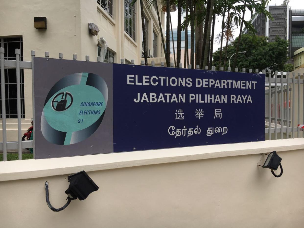 The Elections Department (ELD) said that it must make contingency plans for precautionary measures to ensure a safe election, should the upcoming general election take place amid the COVID-19 pandemic. (Yahoo News Singapore file photo)