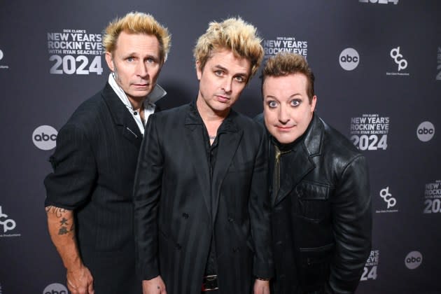 Green Day at Dick Clark's New Year's Rockin' Eve in Hollywood, California - Credit: Gilbert Flores/Penske Media/Getty Images