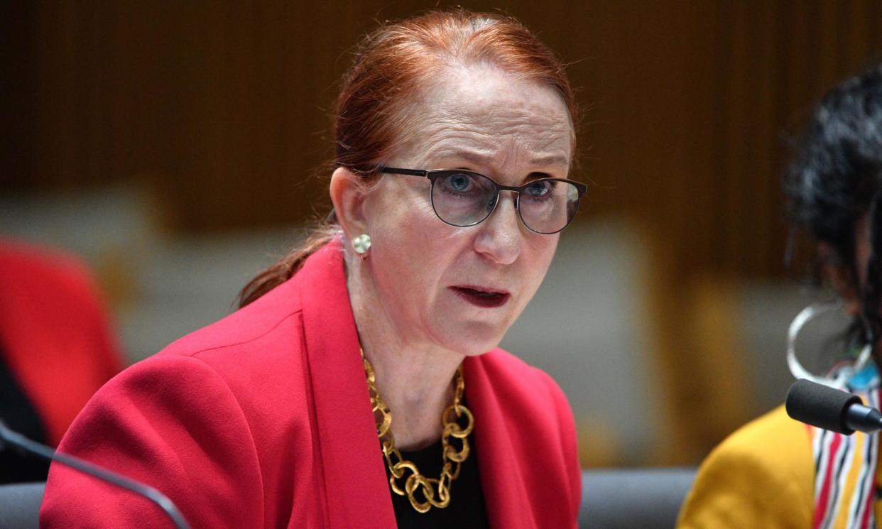 <span>The Australian Human Rights Commission’s president, Rosalind Croucher, in 2018. Staff have written to her in an open letter over concerns about the organisation’s position on the Israel-Hamas war in Palestine.</span><span>Photograph: Mick Tsikas/AAP</span>