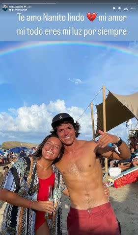 <p>Dominic Barona/ Instagram</p> Surfer Israel Barona's sister Dominic posts tribute after her brother's death