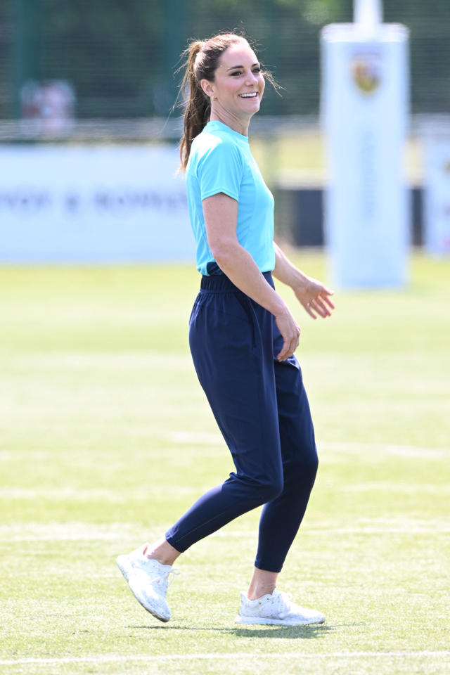 Princess Kate Gets Sporty With High Pony on the Rugby Pitch — Shop