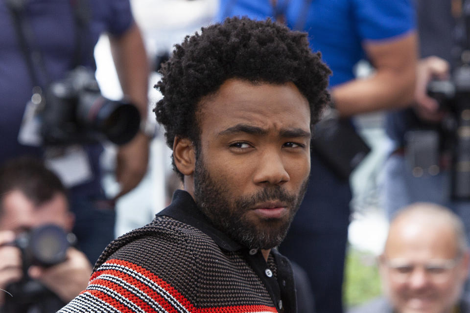 A closeup of Donald Glover