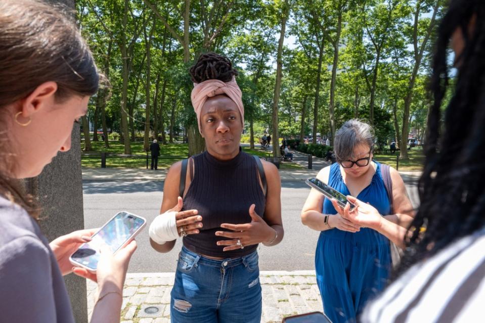 The lawsuit was back in Brooklyn Federal Court on Tuesday as a preliminary injunction was filed to stop the school system from removing elected members over speech. Gabriella Bass