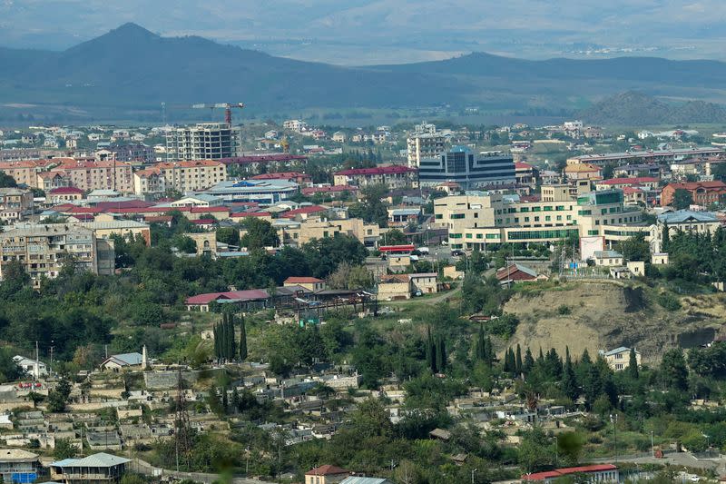 FILE PHOTO: Stepanakert city following mass exodus of ethnic Armenians from Nagorno-Karabakh