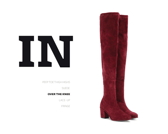 In: Over-The-Knee boots.