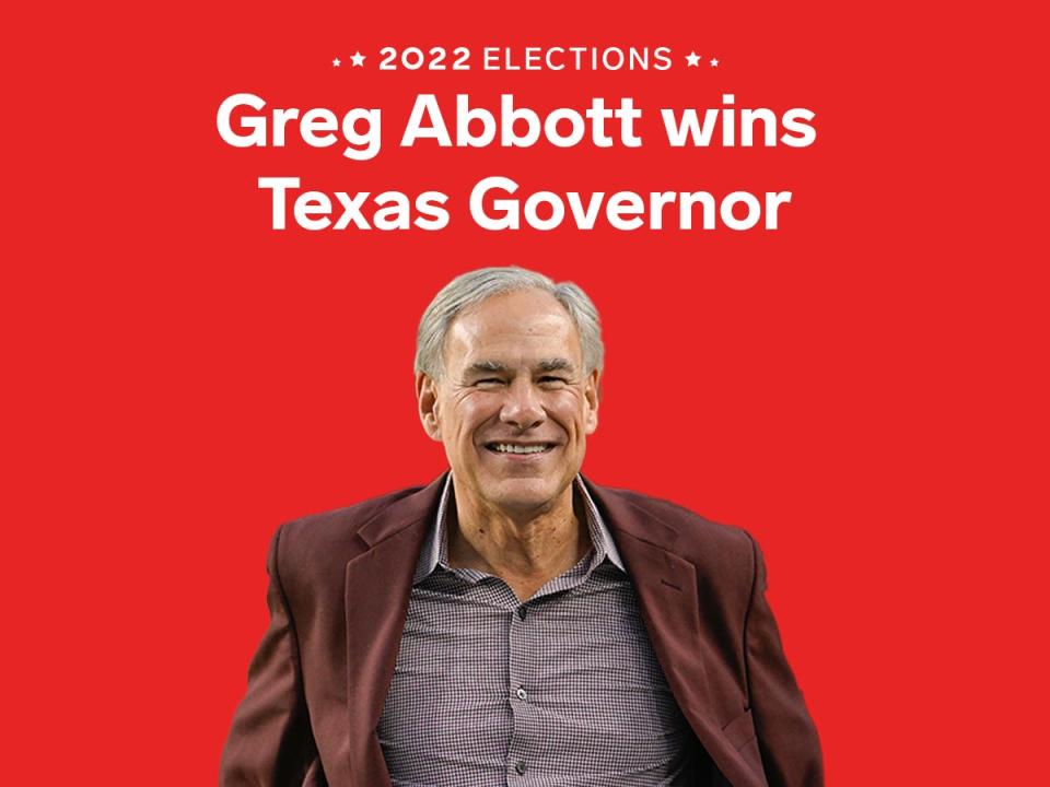 2022 Midterm Election Texas Governor Greg Abbott