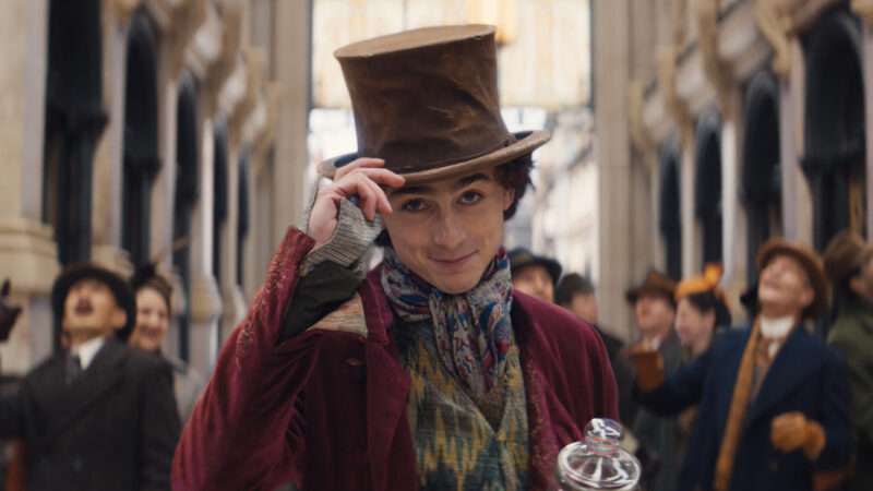 Wonka in the new movie starring Timothee Chalamet