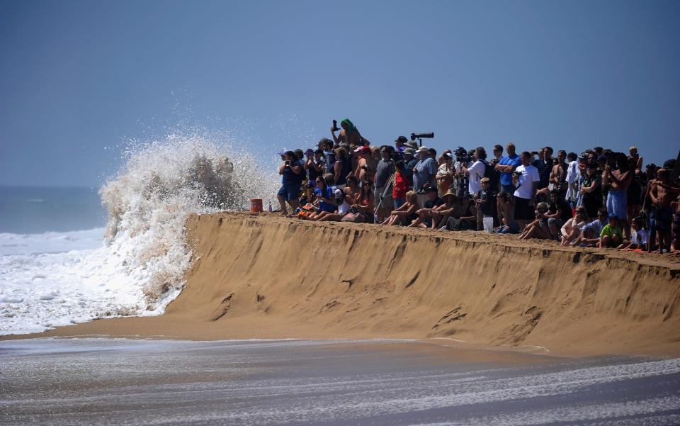 Pacific Storm Brings High Surf To Southern California