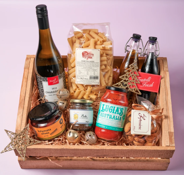 Fratelli Fresh's Classic Hamper, $100. Photo: Supplied