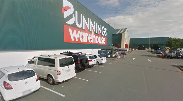 The incident happened inside the Bunnings store at Caloundra. Source: Google Maps