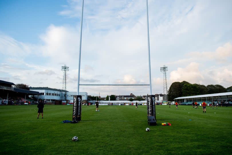 General view of the Gnoll, home of Neath RFC -Credit:Huw Evans Picture Agency