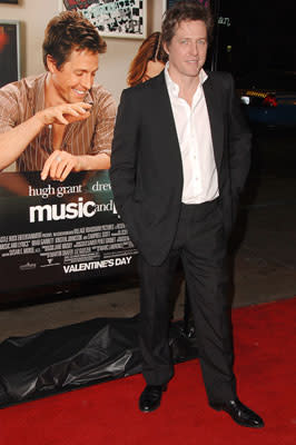 Hugh Grant at the Hollywood premiere of Warner Bros. Pictures' Music and Lyrics