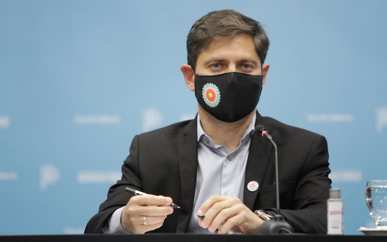 Anuncios Situación Epidemiológica // SALON DORADO, LA PLATA, Axel Kicillof; política; coronavirus;