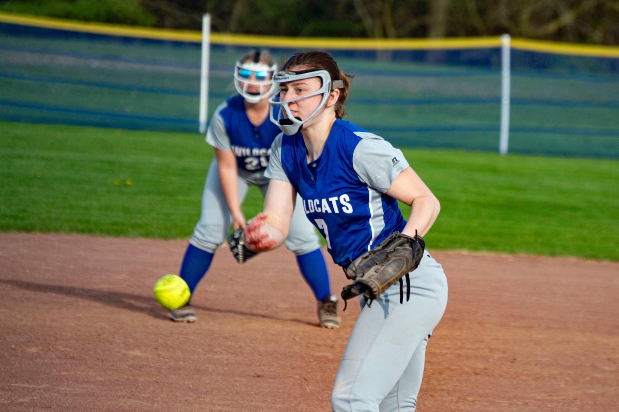 Pittsford senior Shelby Bryner had 12 strikeouts in the circle against Tekonsha.