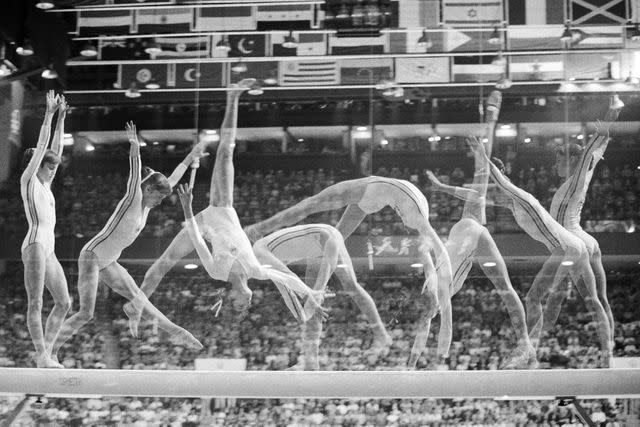 <p>Bettmann/Getty</p> Nadia Comaneci