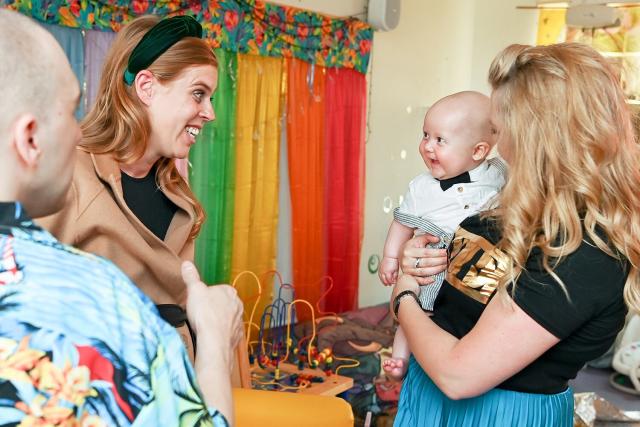 Royal Mom to Be Princess Beatrice Gets a Gigantic Grin from a