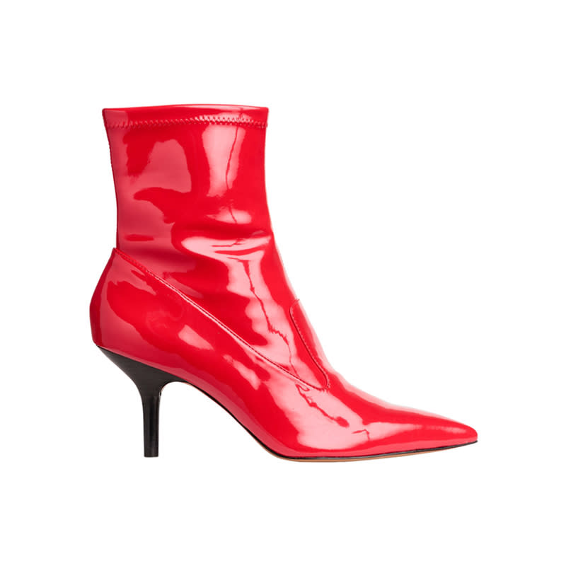 <a rel="nofollow noopener" href="http://rstyle.me/n/cva8b8chdw" target="_blank" data-ylk="slk:Patent Ankle Boots, H&M, $60;elm:context_link;itc:0;sec:content-canvas" class="link ">Patent Ankle Boots, H&M, $60</a>