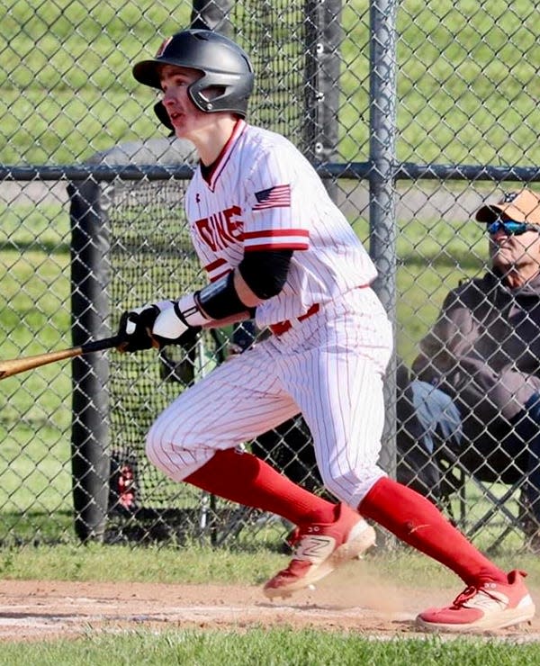 Senior shortstop and lead-off man Nate Hugaboom turned in several key at-bats during Wednesday's 5-1 victory for Honesdale over Mid Valley.
