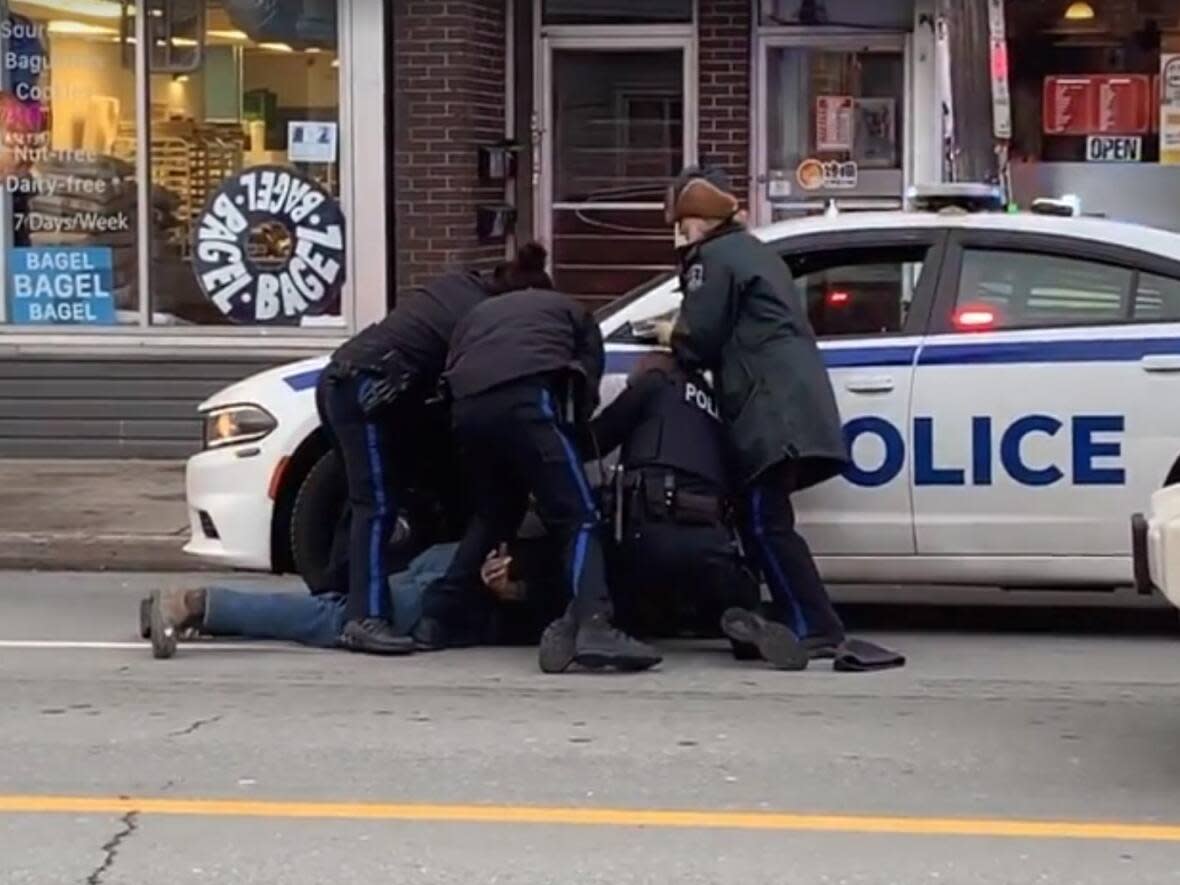 Police have said one of the officers Tasered the man to restrain him and carry out an arrest after the man allegedly assaulted an officer.   (Name withheld by request - image credit)