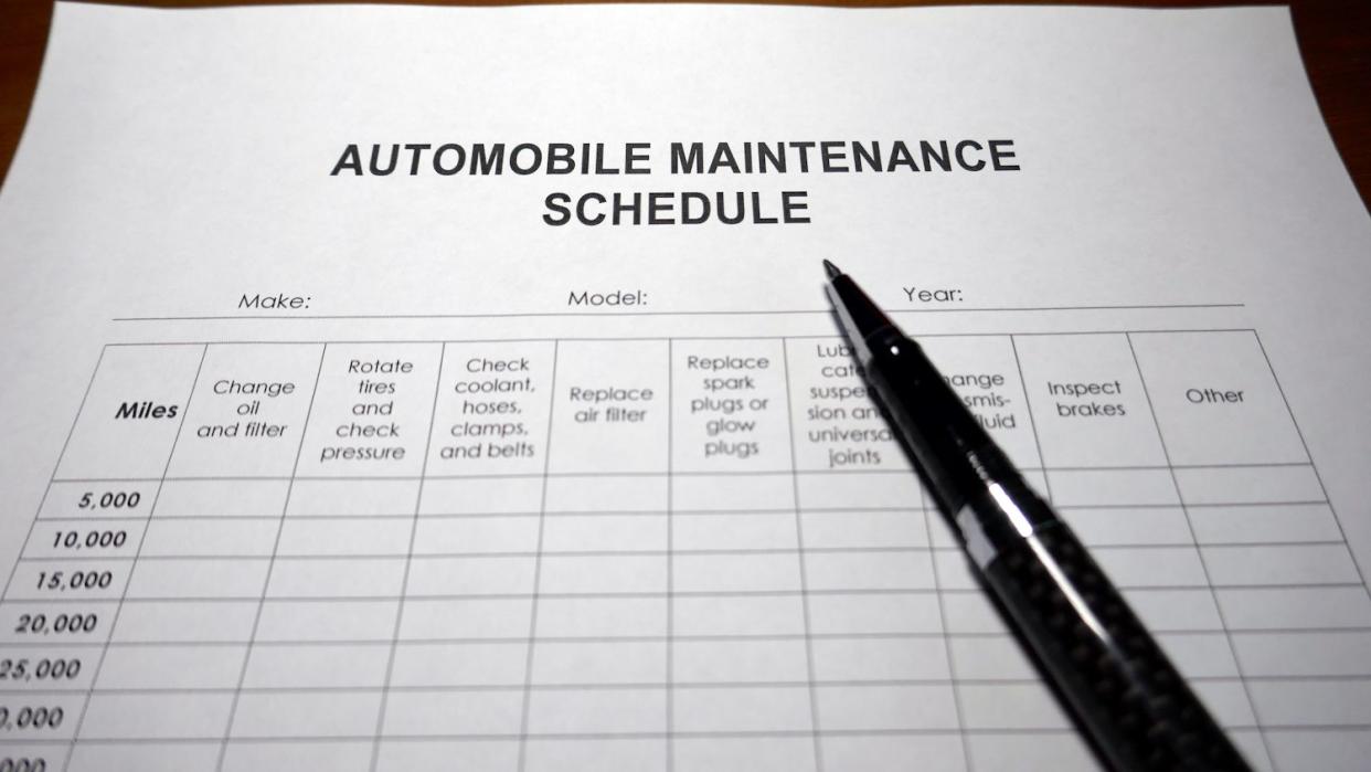 Automobile Maintenance Schedule