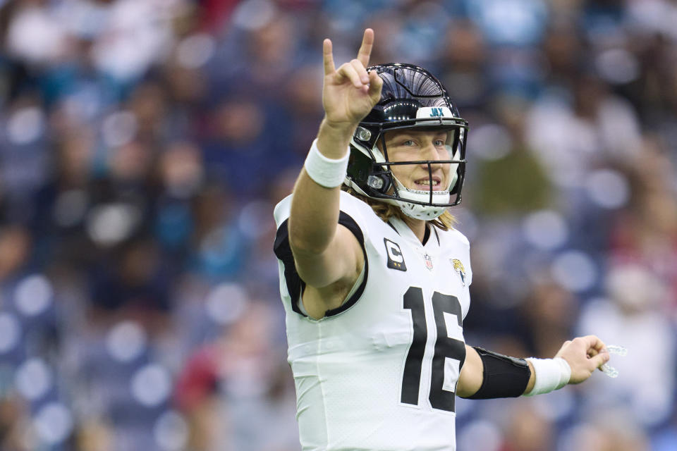 Trevor Lawrence #16 of the Jacksonville Jaguars has fantasy value