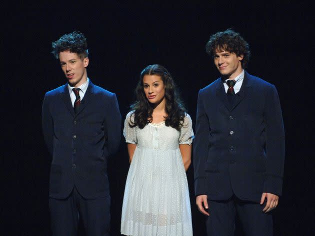 John Gallagher Jr., Lea Michele and Jonathan Groff from 