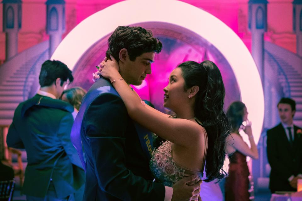 Peter (Noah Centineo) and Lara Jean (Lana Condor) dance at their senior prom in "To All the Boys: Always and Forever," the third and final film in the Netflix young-adult trilogy.