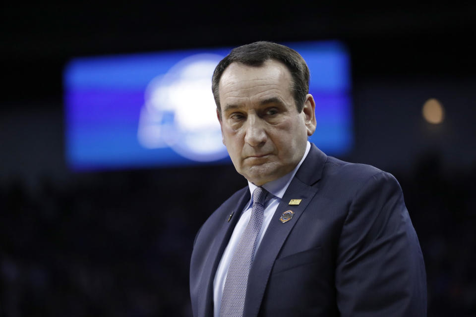 Duke head coach Mike Krzyzewski has another talented recruiting class inbound. (AP Photo/Nati Harnik)