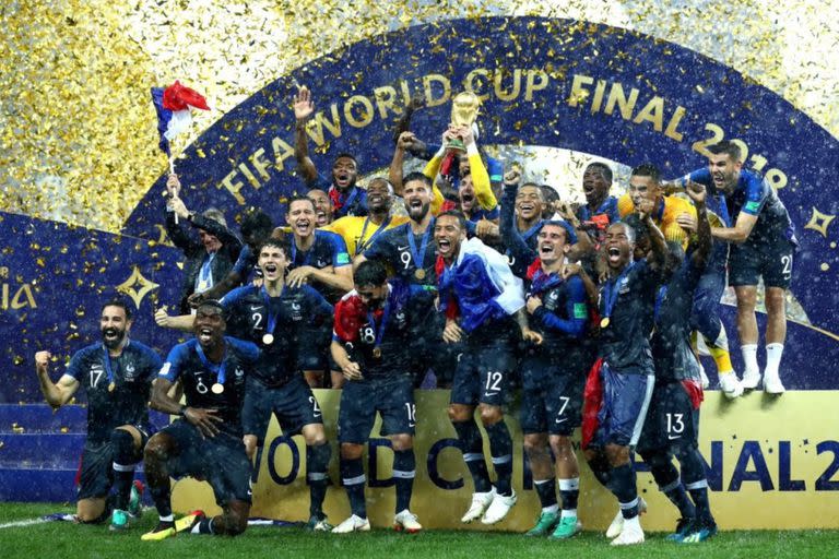 Francia es el último campeón de la Copa del Mundo, que se disputó en Rusia, y defensor del título