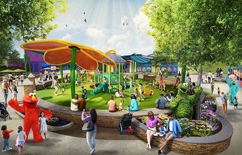 An imaginative graphic shows what the "123 Playground" should look like when it opens at Sesame Place in Middletown this spring.