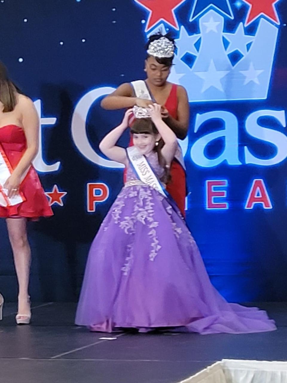 Eight-year-old Eden Victoria Shannon, of Kingston, won the title of Little Miss Massachusetts on March 27.