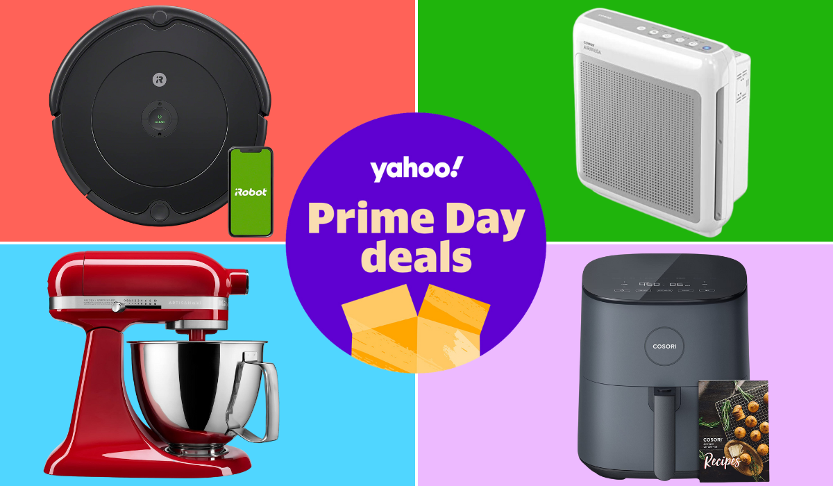 prime day appliance deals: roomba robot vacuum, air purifier, air fryer, kitchenaid stand mixer