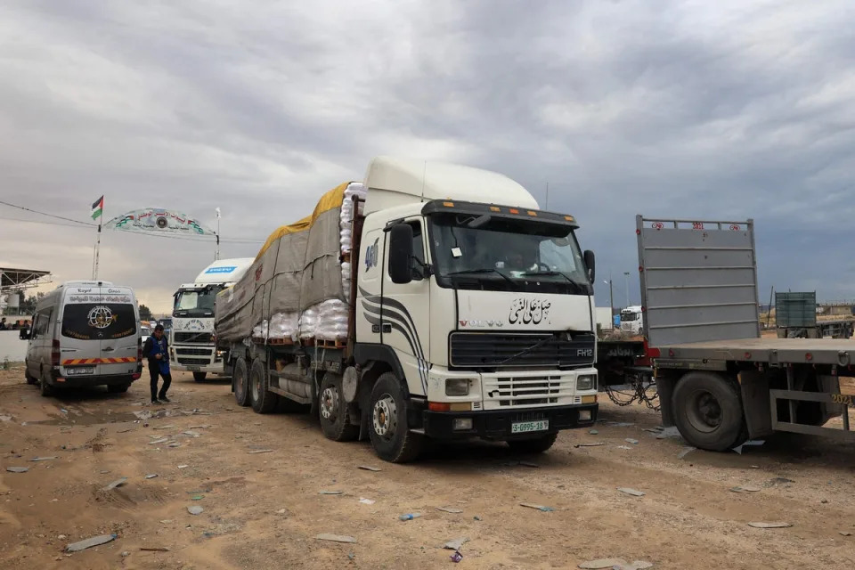 Of the 1,129 aid trucks that entered Gaza since the opening of the Rafah border crossing with Egypt last month, only 447 carried food, according to the WFP (AFP/Getty)