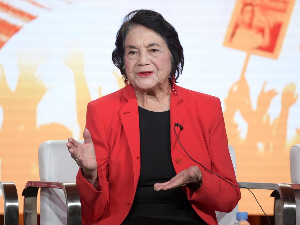 Chicano civil rights leader Dolores Huerta