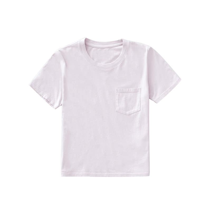 <a rel="nofollow noopener" href="https://rstyle.me/n/czrpj9chdw" target="_blank" data-ylk="slk:The Cotton Box-Cut Pocket Tee, Everlane, $16;elm:context_link;itc:0;sec:content-canvas" class="link ">The Cotton Box-Cut Pocket Tee, Everlane, $16</a>