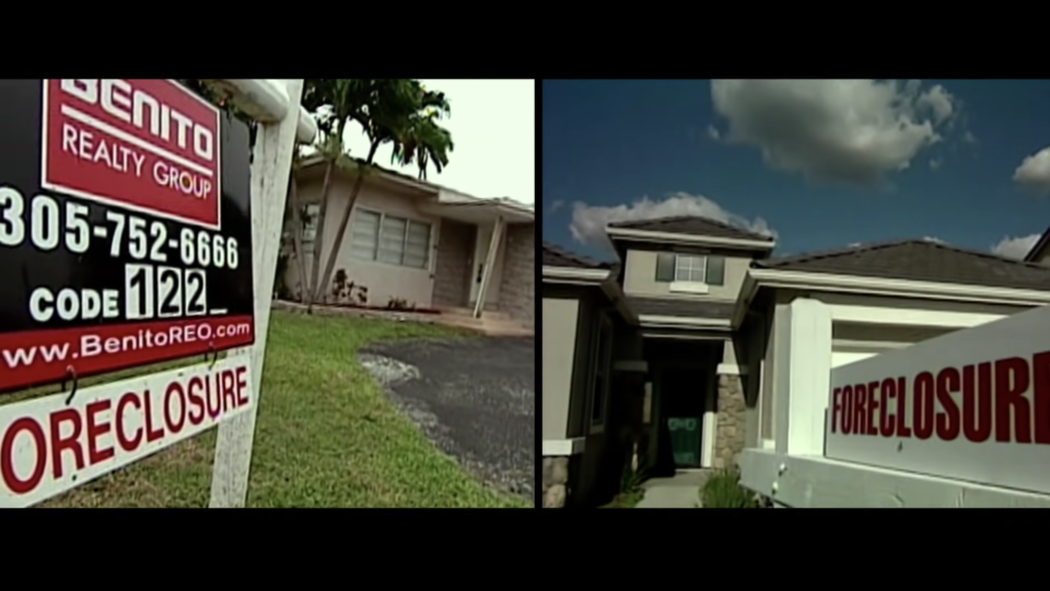 Foreclosed homes in 2008