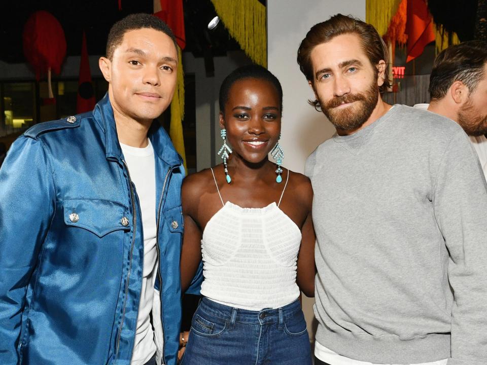 Trevor Noah, Lupita Nyong'o, and Jake Gyllenhaal