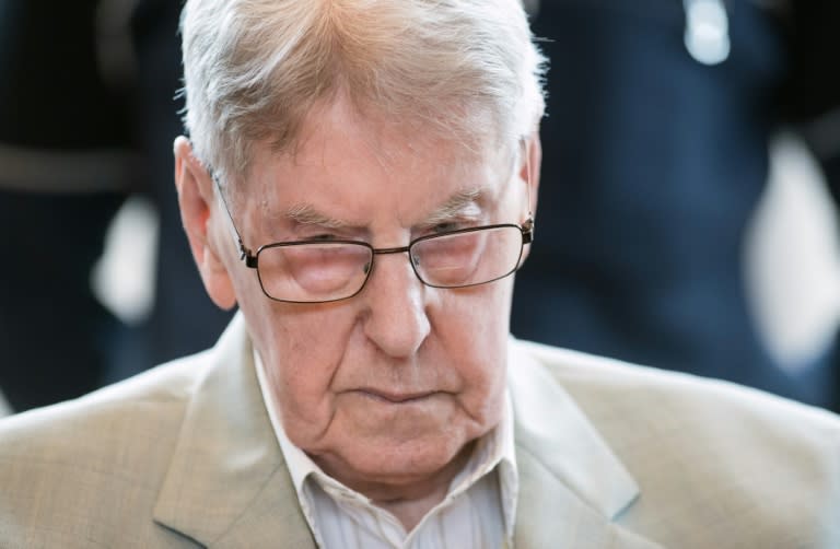 Former Auschwitz guard Reinhold Hanning is accused of complicity in the murders of tens of thousands of people at the Nazi concentration camp during World War II