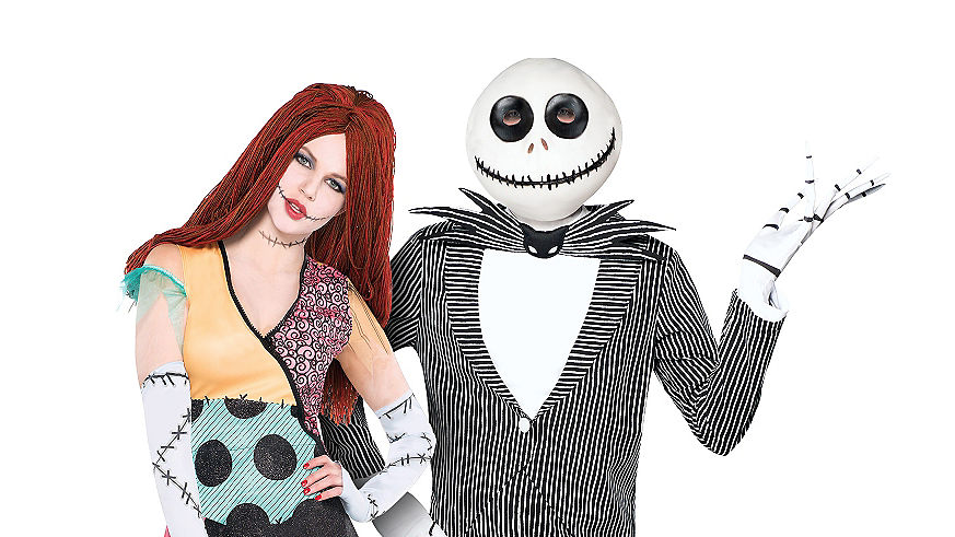 disney couple costumes sally and jack skellington