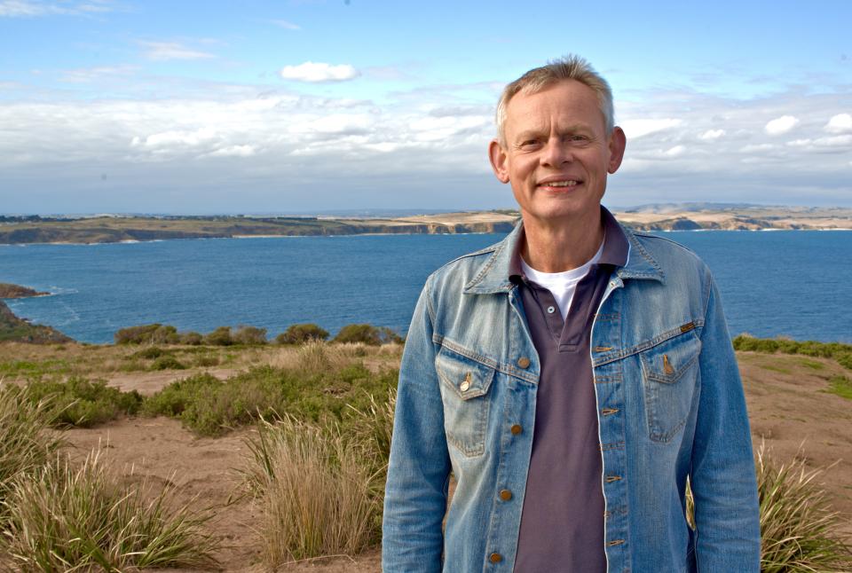 Martin Clunes on Australian Phillip Island. (ITV)