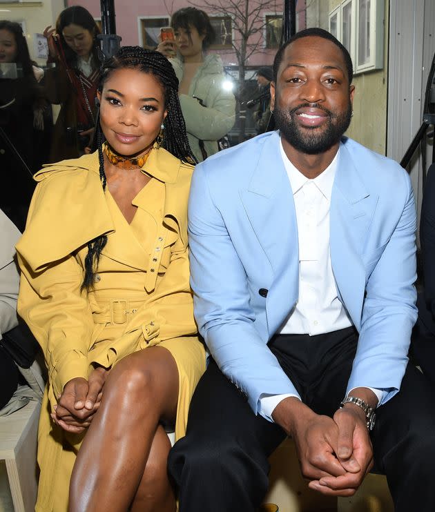 Gabrielle Union and Dwyane Wade attend Paris Fashion Week in January 2020 in Paris. In an excerpt from Union's new memoir, she discusses struggles in their relationship. (Photo: Pascal Le Segretain via Getty Images)