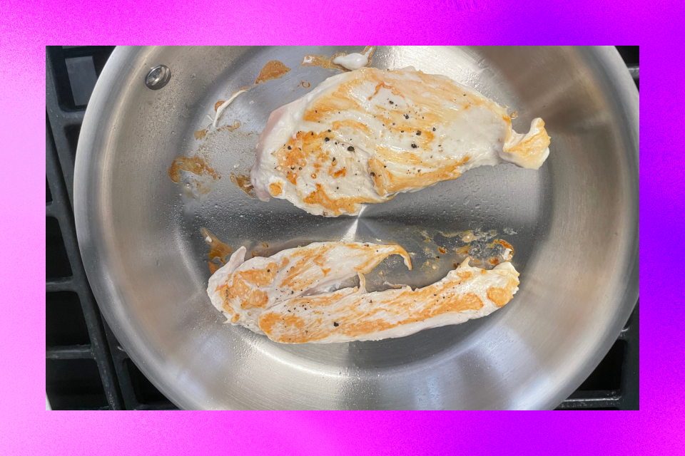 Made In Fry Pan with chicken breast