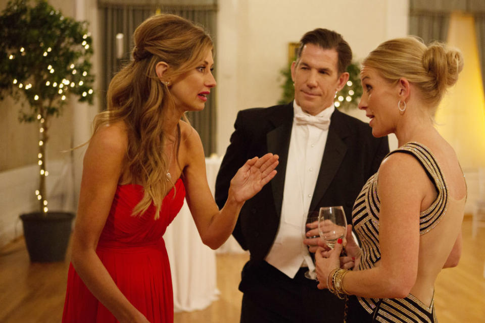 Thomas Ravenel, center, appears on a December episode of <em>Southern Charm</em> with Ashley Jacobs and Jennifer Snowden. (Photo: Paul Cheney/Bravo/NBCU Photo Bank via Getty Images)