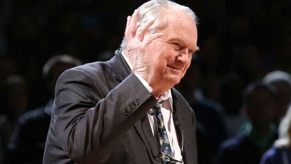 Boston Celtics legend Tommy Heinsohn is pictured in 2016.