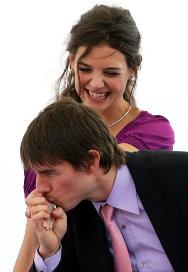 Tom Cruise et Katie Holmes se marient le 18 novembre 2005 en Italie. (Reuters)