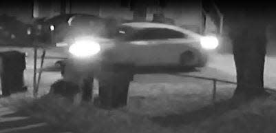 Security camera photo of a car Burlington Police suspect was used in a Sunday, Nov. 21, drive-by shooting on Shaw Street.