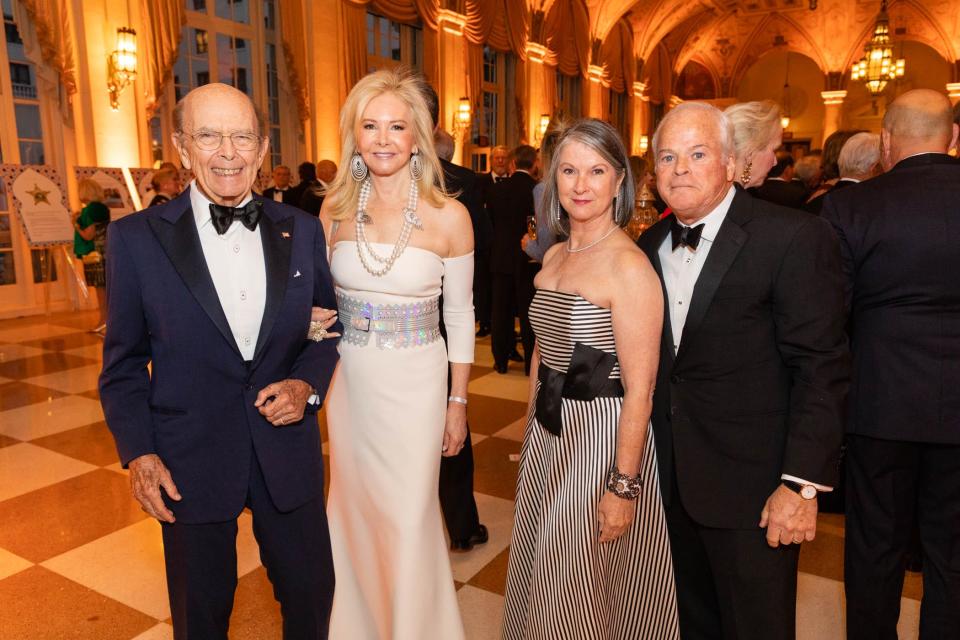 Wilbur and Hilary Ross with Carol and Tom Kirchhoff